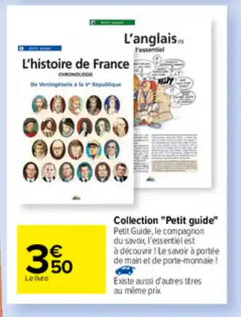 Carrefour Collection "petit guide" offre