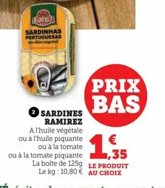Super U Sardines ramirez offre