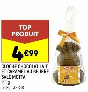 Cloche chocolat lait et caramel au beurre salé motta