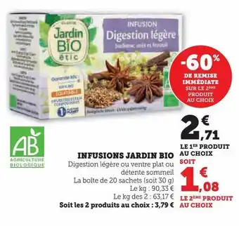 Infusions jardin bio