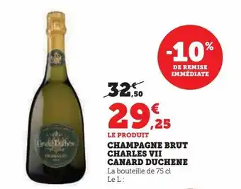 Champagne brut charles vii canard duchene