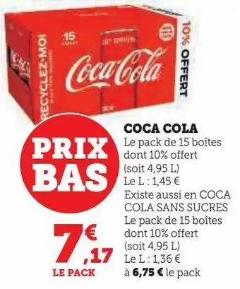 Hyper U Coca cola offre