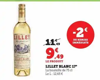 Lillet blanc 17°