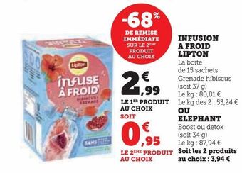 Infusion a froid lipton