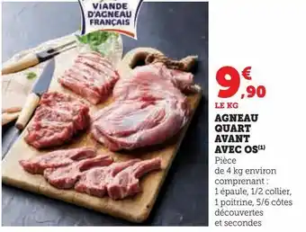 Hyper U Agneau quart avant avec os offre