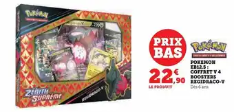 Hyper U Pokemon eb12.5 : coffret v 4 boosters regidraco-v offre