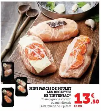 Mini farcis de poulet les recettes de tinteniac