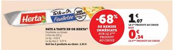 Hyper U Pate a tarte en or herta offre