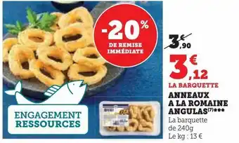 Hyper U Anneaux a la romaine angulas offre