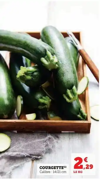 Hyper U Courgette offre