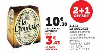 U Express Biere la goudale offre