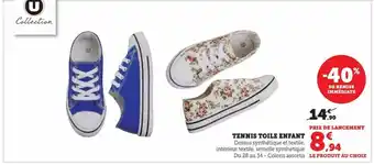 Tennis toile enfant