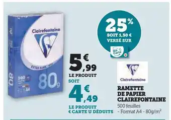 Ramette de papier clairefontaine