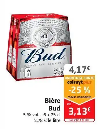 Colruyt Bière bud offre