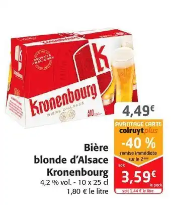 Bière blonde d’alsace kronenbourg