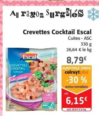 Colruyt Crevettes cocktail esca offre