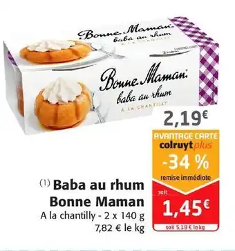 Baba au rhum bonne maman