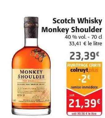 Scotch whisky monkey shoulder