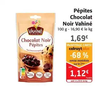 Pépites chocolat noir vahiné