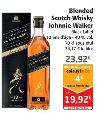 Blended scotch whisky johnnie walker