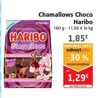 Colruyt Chamallows choco haribo offre