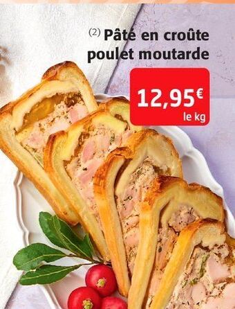 Colruyt Pâté en croûte poulet moutarde offre