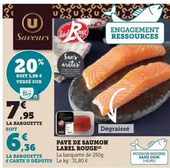 U Express Pave de saumon label rouge offre
