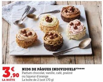 U Express Nids de pâques individuels offre
