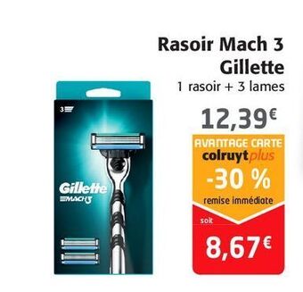 Colruyt Rasoir mach 3 gillette offre