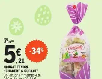 E.Leclerc Nougat tendre chabert & Guillot offre