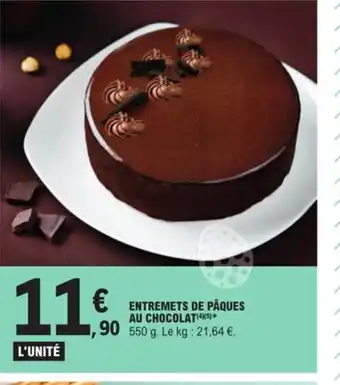 E.Leclerc Entremets de paques au chocolat offre