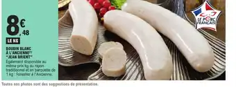 E.Leclerc Boudin blanc a l'Ancienne jean brient offre