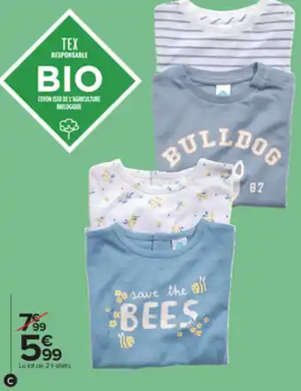 Le lor de 2 t-shirts