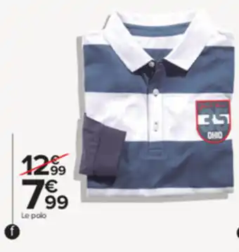 Carrefour Polo garçon offre