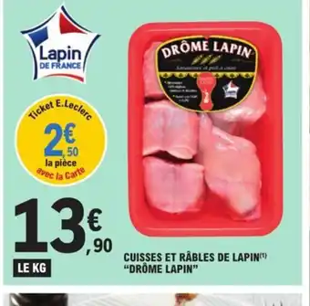 Cuisses et rables de lapin drome lapin
