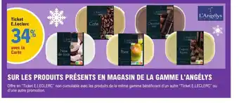 Sur Les Produits Présents En Magasin De La Gamme L'Angélys