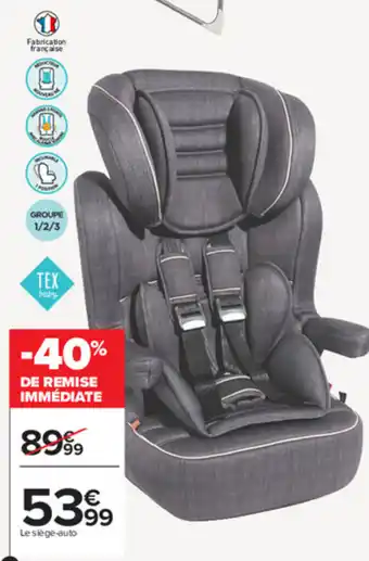 Carrefour Siège-Auto Groupe 1/2/3 offre