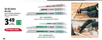 Lidl Set de lames de scie offre