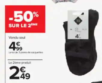 Carrefour Socquettes Femme offre