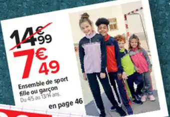 Ensemble De Sport Fille Ou Garçon