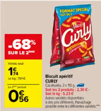 Biscuit Apéritif Curly