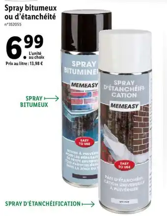 Lidl Spray bitumeux ou d'étanchéité offre