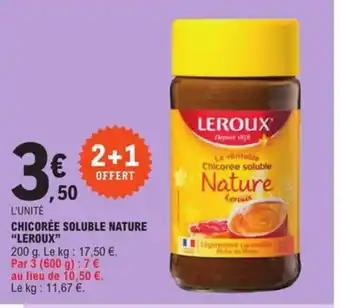 Chicorée Souble Nature "Leroux"