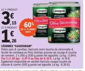 E.Leclerc Légumes "Cassegrain" offre