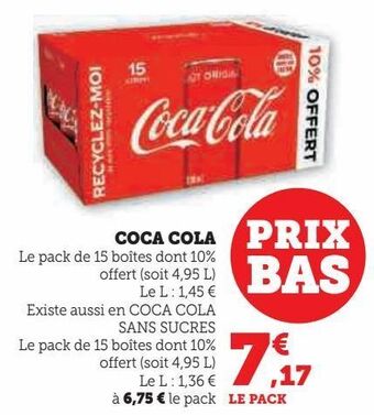 Super U Coca cola offre