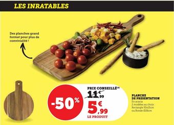 Super U Planche de presentation offre