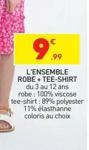 Stokomani L´ensemble robe + t-shirt offre