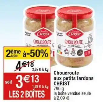 Choucroute charles christ