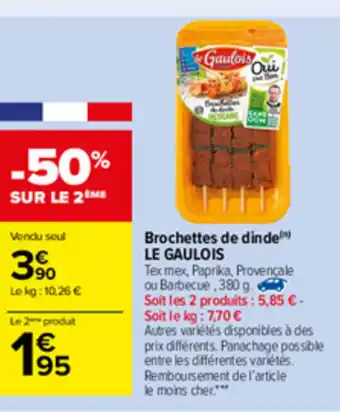 Carrefour Market Brochettes De Dinde offre