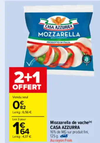 Carrefour Market Mozzarella De Vache offre